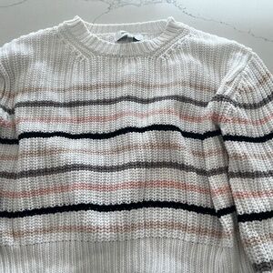 Stripped white size medium sweater